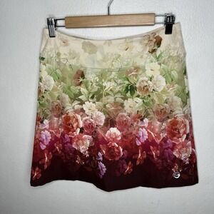 Foray Golf Floral Skort Athletic Stretch Preppy Women's Medium Nylon Stretch